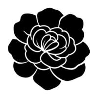 Hand drawn simple flower illustration vector