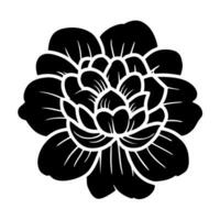 Hand drawn simple flower illustration vector