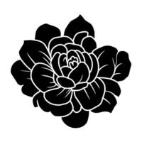 Hand drawn simple flower illustration vector