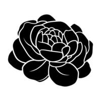 Hand drawn simple flower illustration vector