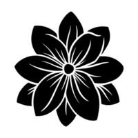 Hand drawn simple flower illustration vector