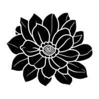 Hand drawn simple flower illustration vector