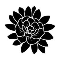 Hand drawn simple flower illustration vector