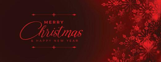 shiny christmas background with snowflakes banner design vector