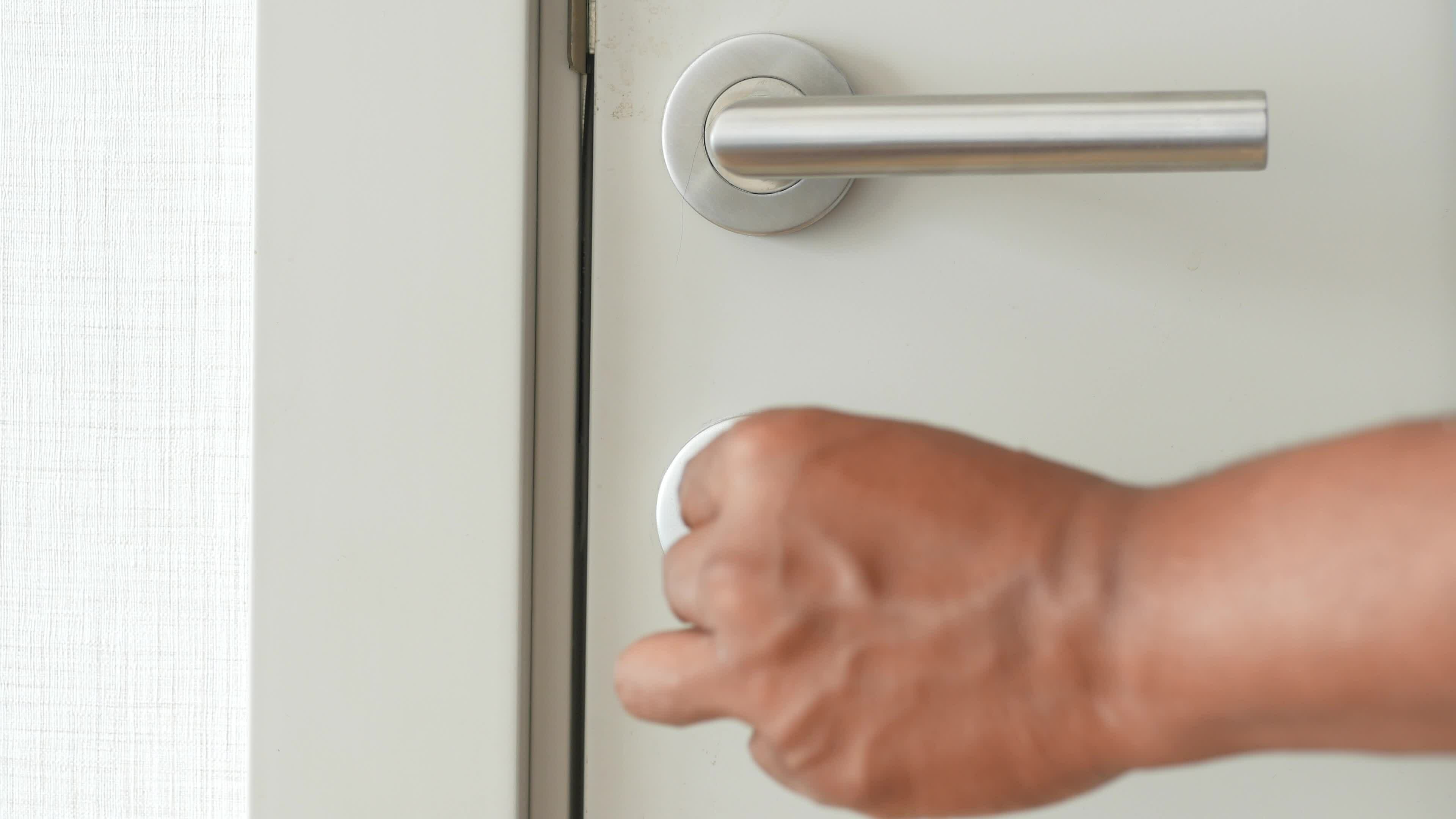 Opening a home door concept. 36296004 Stock Video at Vecteezy