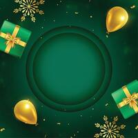 merry christmas event background with image or text space vector