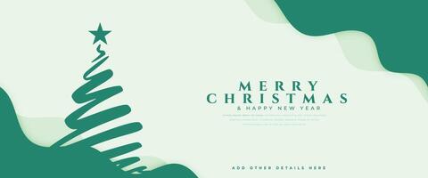 decorative merry christmas and new year eve party invitation banner design vector