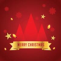 merry christmas celebration greeting card design vector