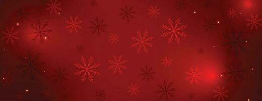 red snowflakes pattern shiny royal banner design vector