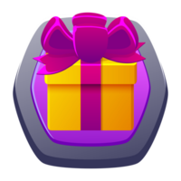 Gift icon on on a transparent background png