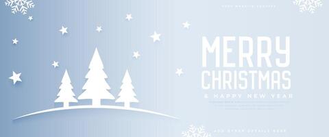 decorative merry christmas and new year eve winter season banner vector