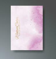 Cards with watercolor background. Design for your cover, date, postcard, banner, logo. vector