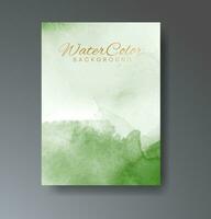 Cards with watercolor background. Design for your cover, date, postcard, banner, logo. vector