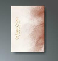 Cards with watercolor background. Design for your cover, date, postcard, banner, logo. vector