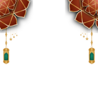 Meraj Un Nabi Islamic Frame With Lantern Ramadan Kareem Arabic Border Flyer Poster Design png