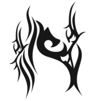 TRIBAL DESIGN LETTER N png