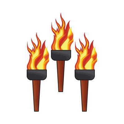 illustration of torch