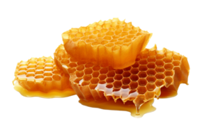 AI generated Honeycombs isolated on a transparent background png