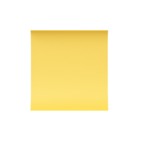 AI generated yellow sticky note on transparent background png