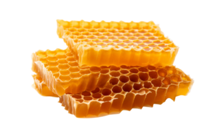 AI generated Honeycombs isolated on a transparent background png