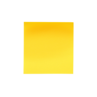 AI generated yellow sticky note on transparent background png