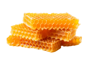 AI generated Honeycombs isolated on a transparent background png