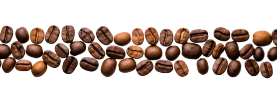 AI generated coffee beans on a transparent background png