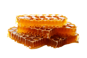 AI generated Honeycombs isolated on a transparent background png