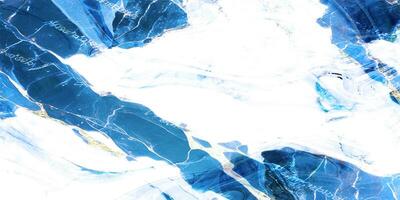 Abstract blue white marbleized stone marble granite texture background panorama banner photo