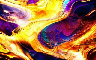 4k colorful paint oil luxury splash background abstract gold marbel generative ai photo