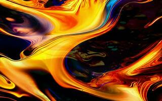 Colorful painting oil luxury background natural water gold flowing marble generative ai photo