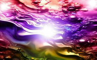 Colorful painting oil luxury background natural water gold flowing marble generative ai photo