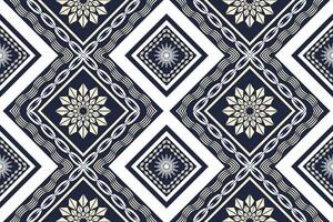 Ethnic Figure aztec embroidery style. Geometric ikat oriental traditional art pattern.Design for ethnic background,wallpaper,fashion,clothing,wrapping,fabric,element,sarong,graphic,vector illustration vector