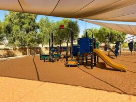 Children's playground at public park photo