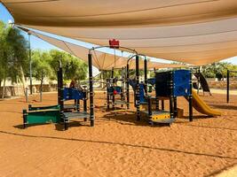 Children's playground at public park photo