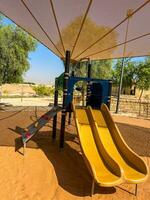 Children's playground at public park photo