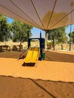 Children's playground at public park photo