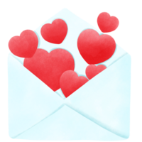 Envelope with heart png