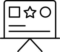 presentation Outline vector illustration icon