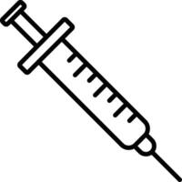 syringe Outline vector illustration icon