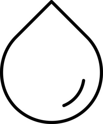 drop Outline vector illustration icon