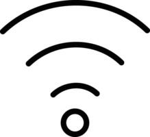 Wifi contorno vector ilustración icono