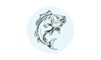 pescado vector ilustración diseño aislado en blanco