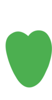 cuore sagomato coriandoli mano disegno png