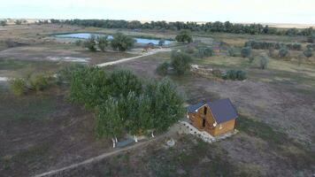 Houses on the basis of rest. Homes for tourists and hunters photo