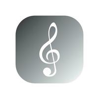 music note icon vector template