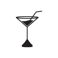 cocktail icon vector template