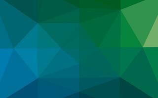 Dark Blue, Green vector shining triangular template.