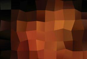Cubierta de mosaico de triángulo vector naranja oscuro.