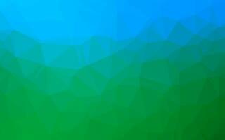 Light Blue, Green vector abstract polygonal layout.